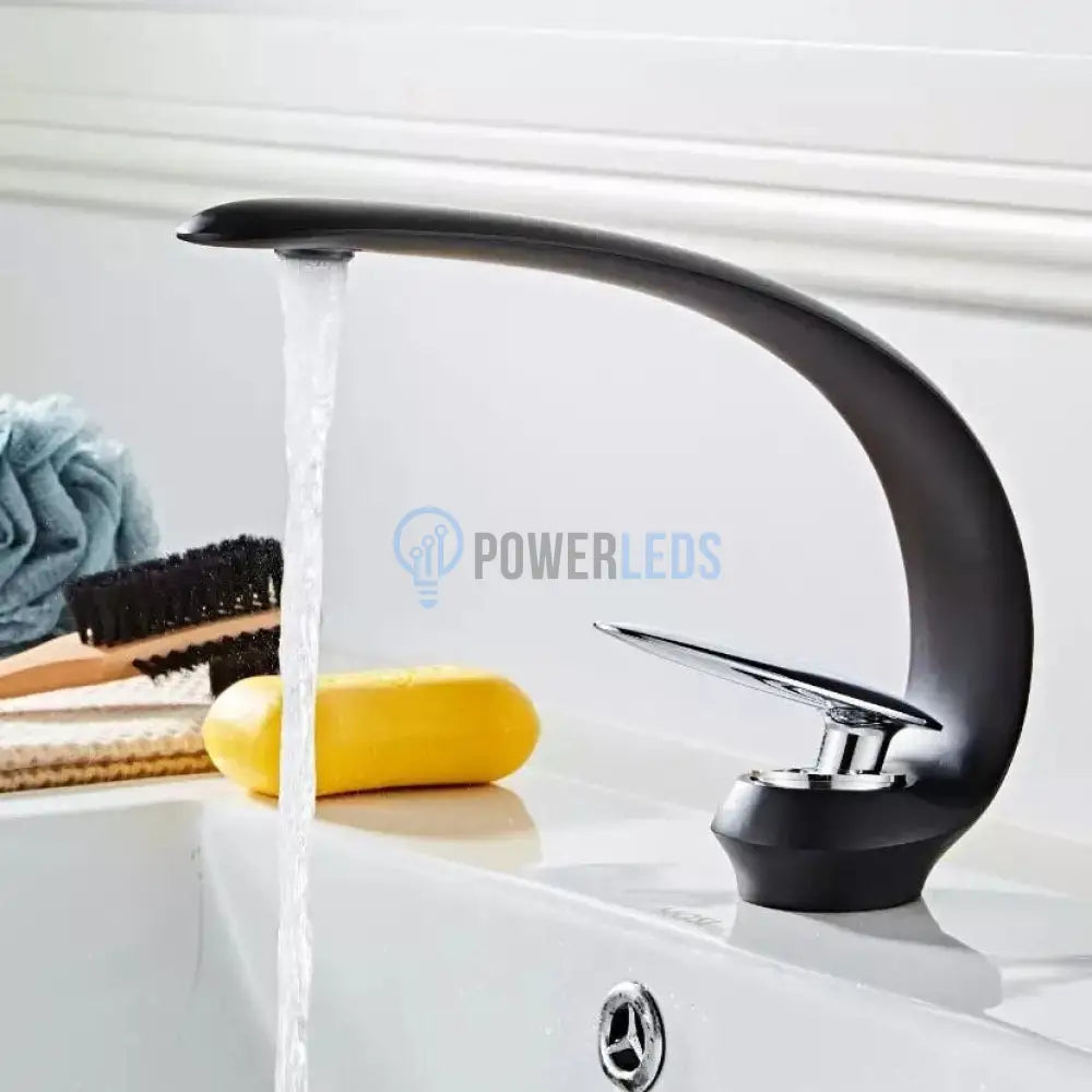 Baterie Lavoar Medie Modern Line Black Curve 013 Sink Faucet