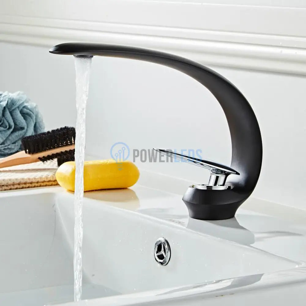 Baterie Lavoar Medie Modern Line Black Curve 013 Sink Faucet