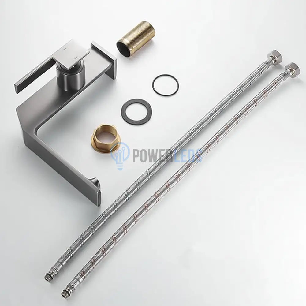 Baterie Lavoar Medie Modern Line Gri Mat Smk024 Sink Faucet