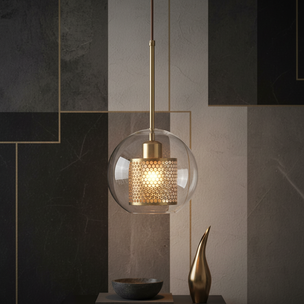 Pendul DELS 1xE27 Gold