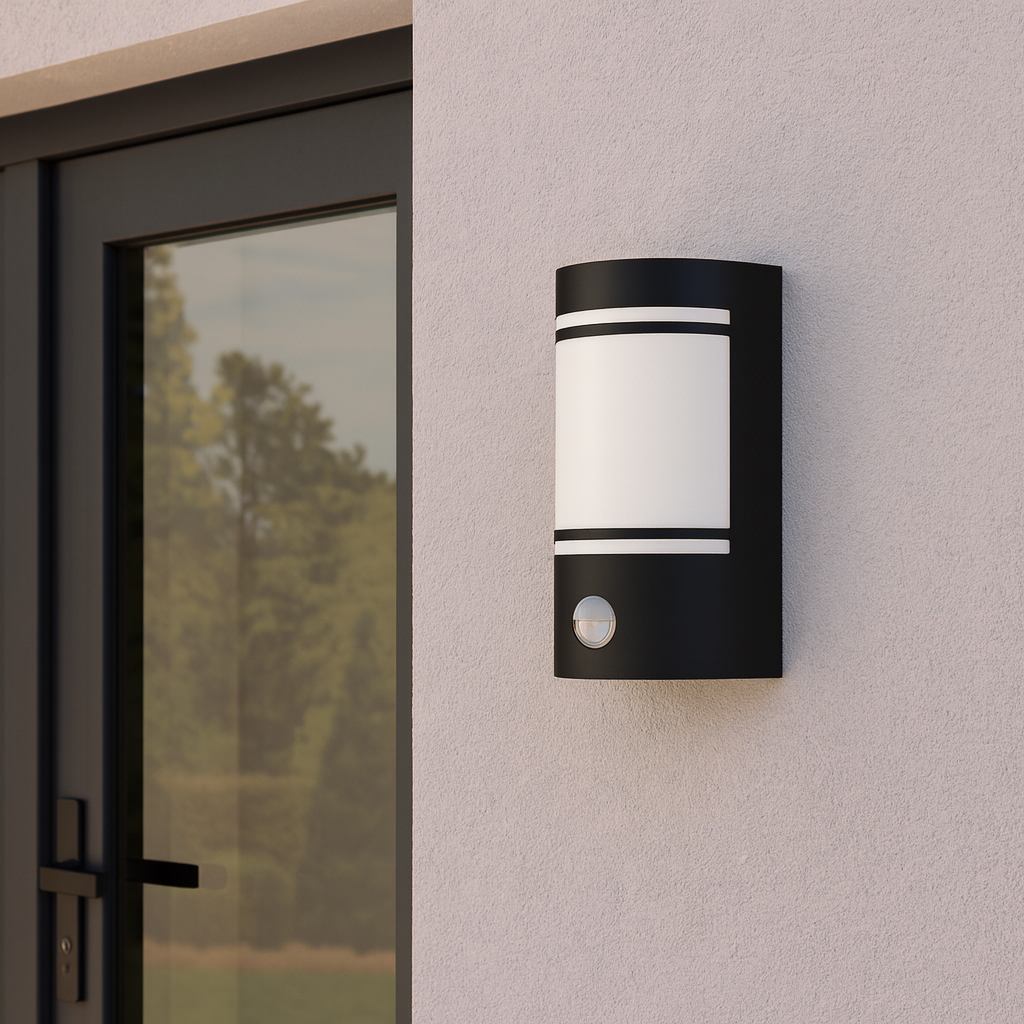 Aplica Exterior CERNO Black cu Senzor 20CM