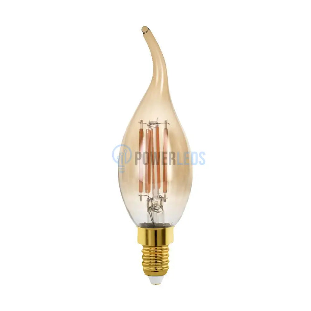 Bec Led E14 4W 1700K Filament Flacara Fumuriu Dimabil Bulb