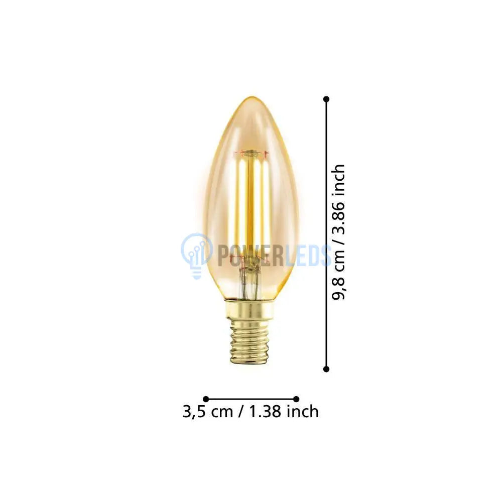 Bec Led E14 4W 1700K Filament Lumanare Fumuriu Dimabil Bulb