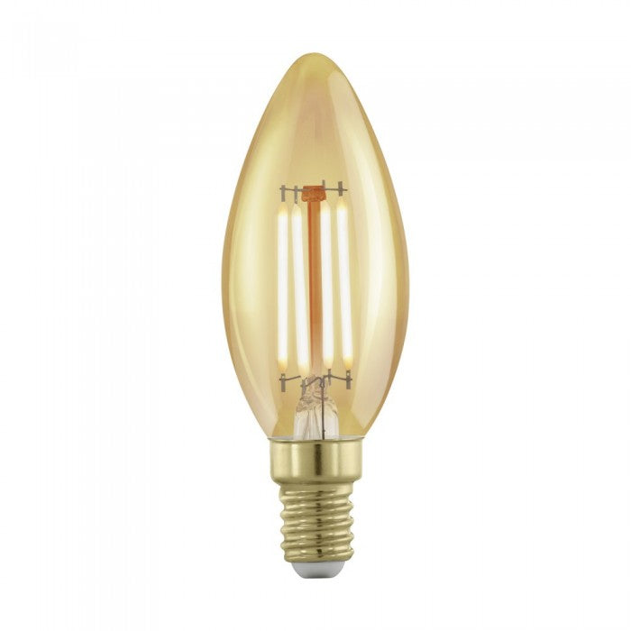 Bec LED E14 4W 1700K Filament Lumanare Fumuriu Dimabil