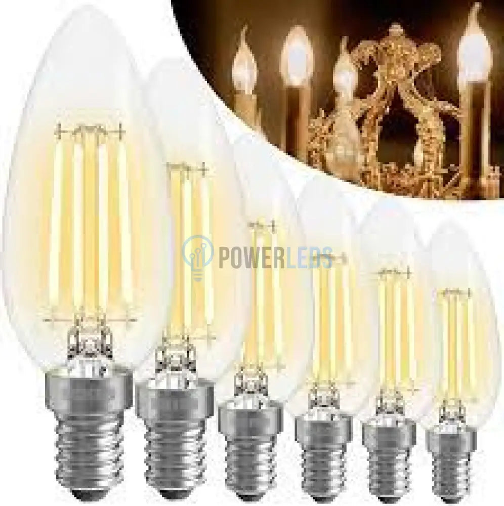 Bec Led E14 4W Filament Lumanare Bulb