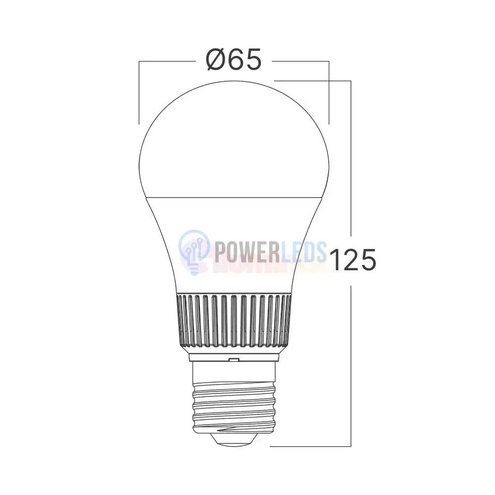 Bec LED E27 13,5W A65 Glob Mat LED BULB