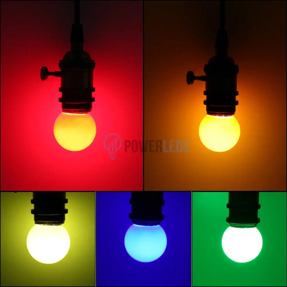 Bec Led E27 1W G45 Color Bulb