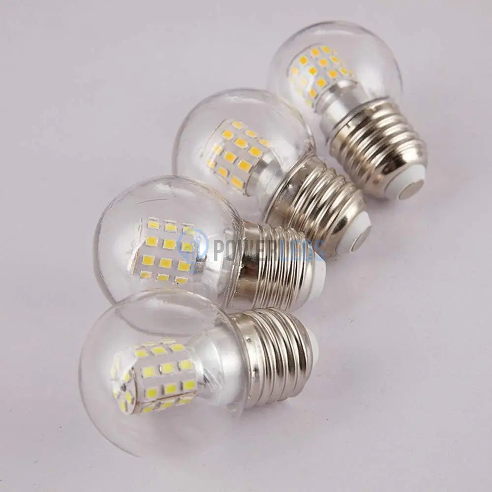 Bec LED E27 G45 9W SMD Transparent powerleds.ro