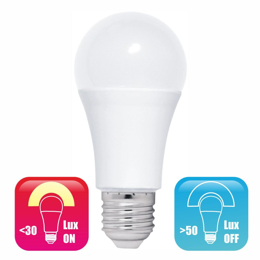 Bec LED E27 9W Senzor Crepuscular Fotocelula