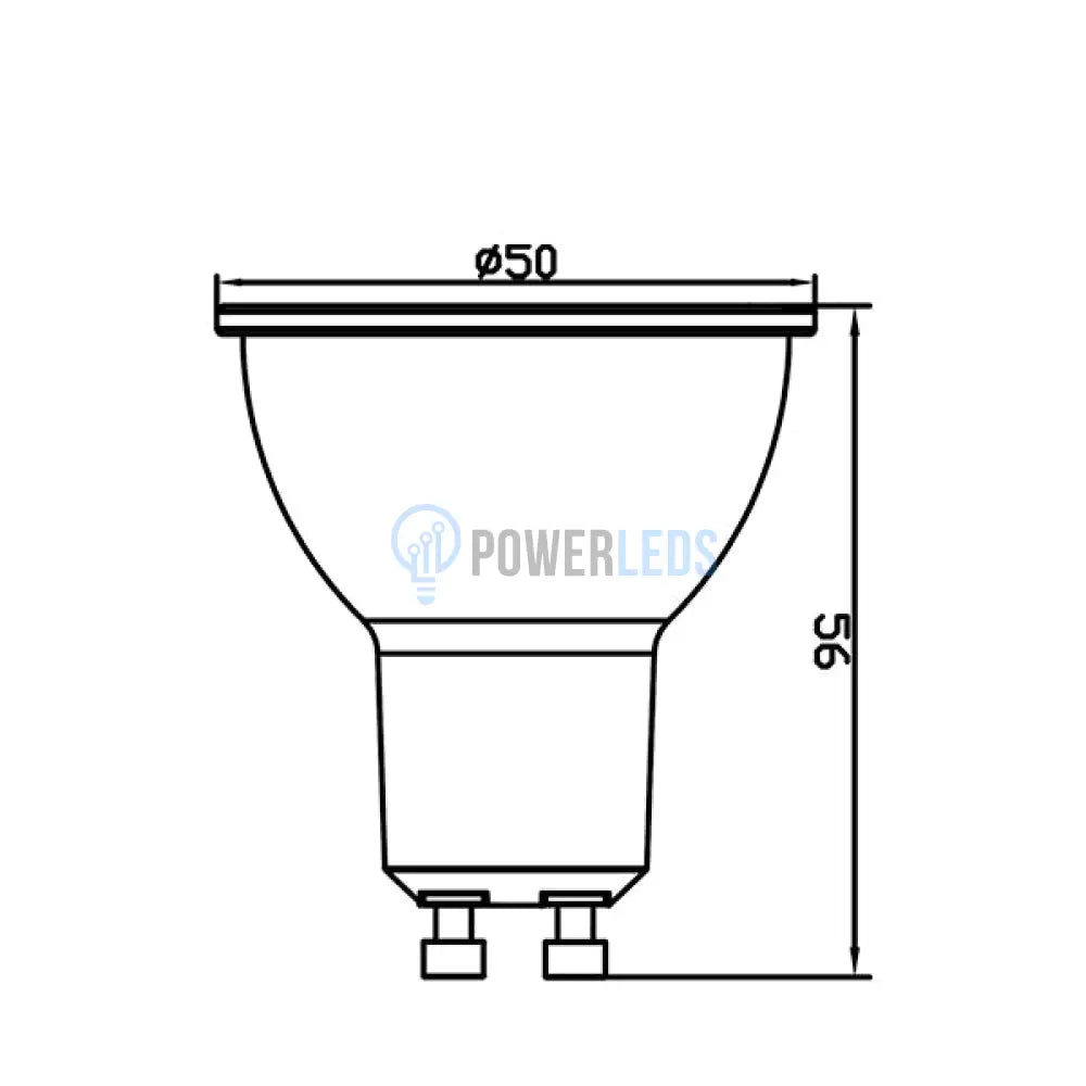 Bec Spot Led Gu10 7W Alb Premium 550Lumen Echivalent 50W Bulb