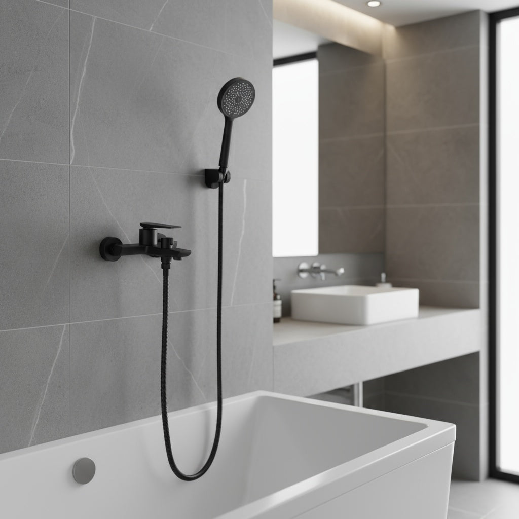 Coloana de Dus Negru 3 Functii Clasic