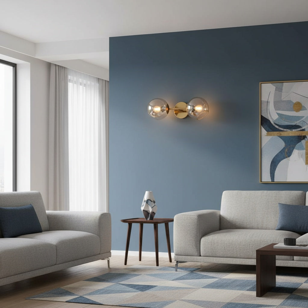 Aplica BOLLA Gold Abajur Transparent