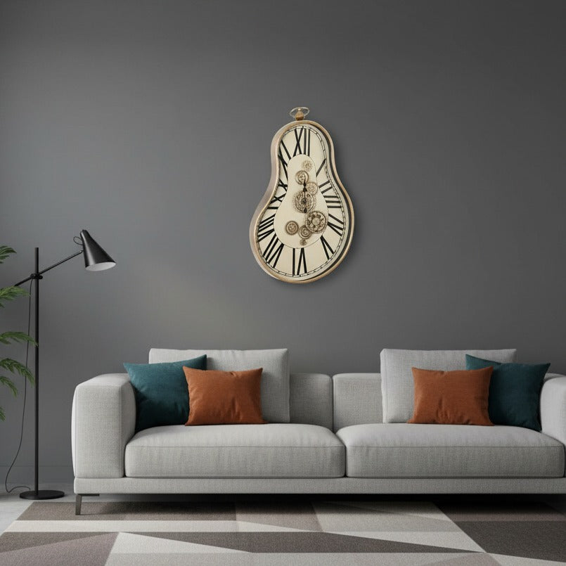 Ceas de Perete Decorativ Majestic Gear Clock 92x52CM