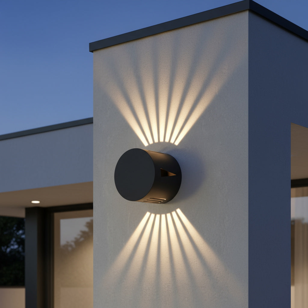 Aplica LED Exterior 6W SKYLINE ROUND Neagra