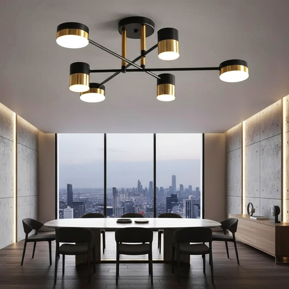 Lustra LED Nordic Style Darko Echivalent 400W Telecomanda