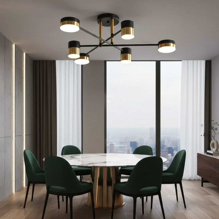 Lustra LED Nordic Style Darko Echivalent 400W Telecomanda