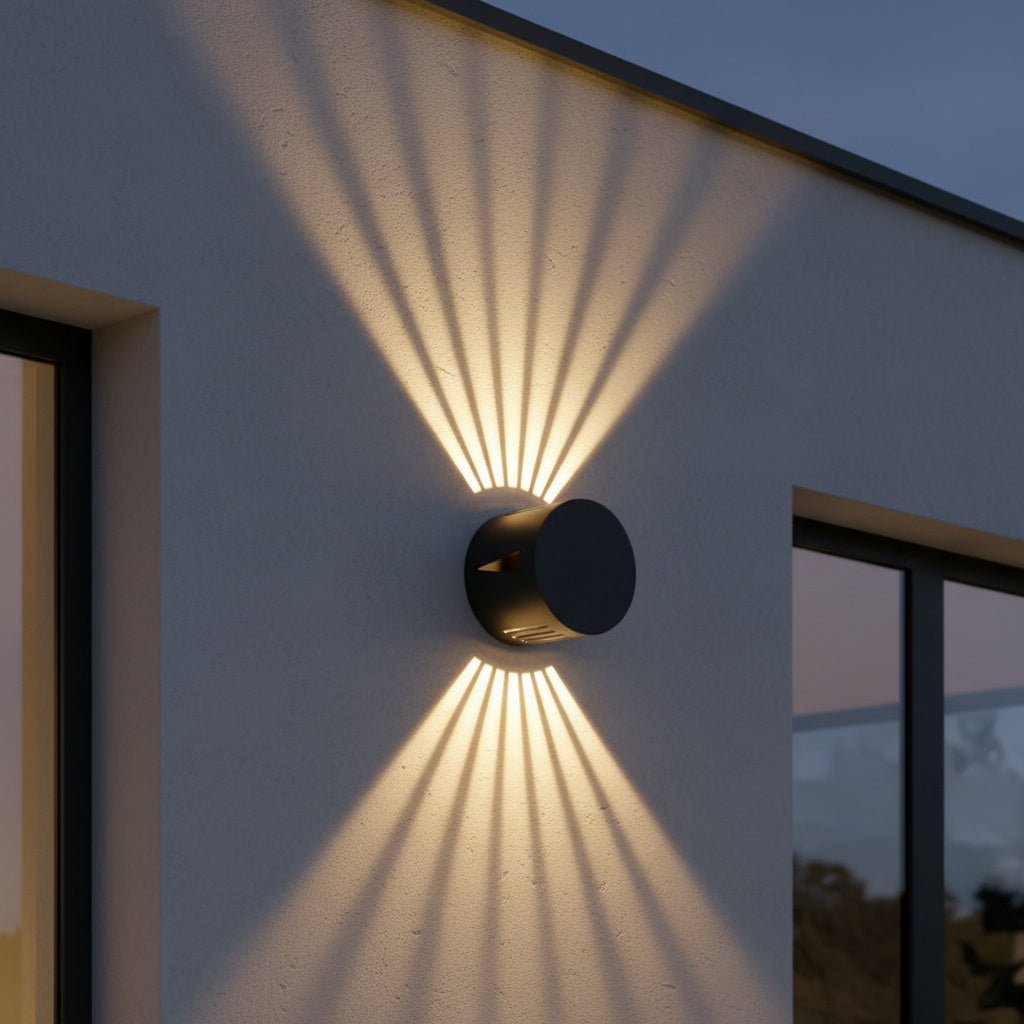 Aplica LED Exterior 6W SKYLINE ROUND Neagra