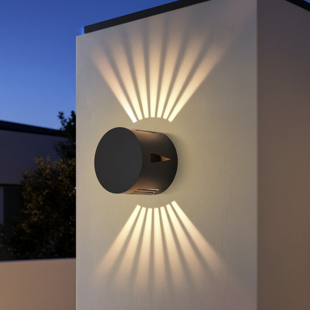 Aplica LED Exterior 6W SKYLINE ROUND Neagra