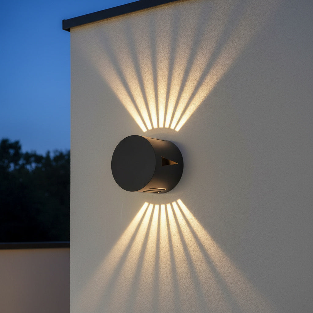 Aplica LED Exterior 6W SKYLINE ROUND Neagra