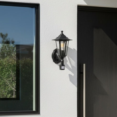 Aplica Exterior Tip Felinar cu Senzor LATERNA 4 Black 36CM
