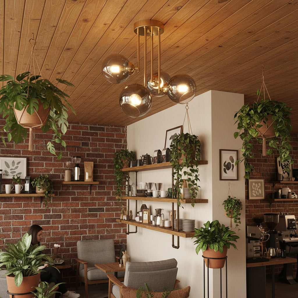 Lustra Abajur Fumuriu Aplicata 4xE27 MX413-4