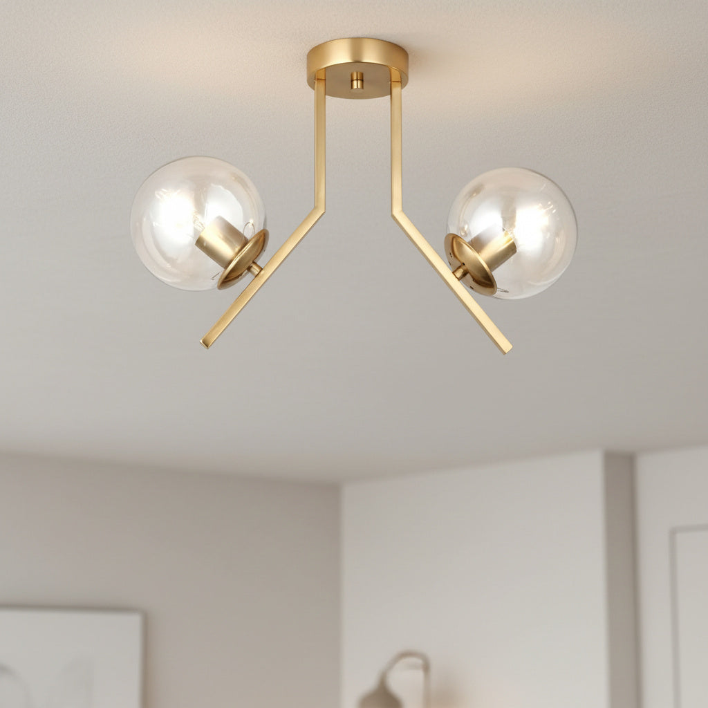 Lustra Abajur Transparent Aplicata 2xE27 MX412-2