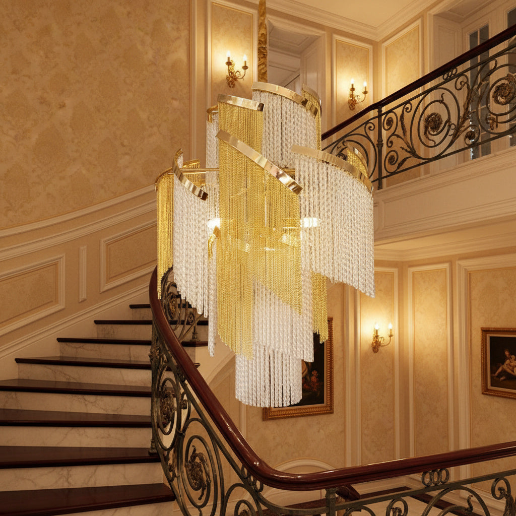 Candelabru Cristal Gold Seraphine 85CM