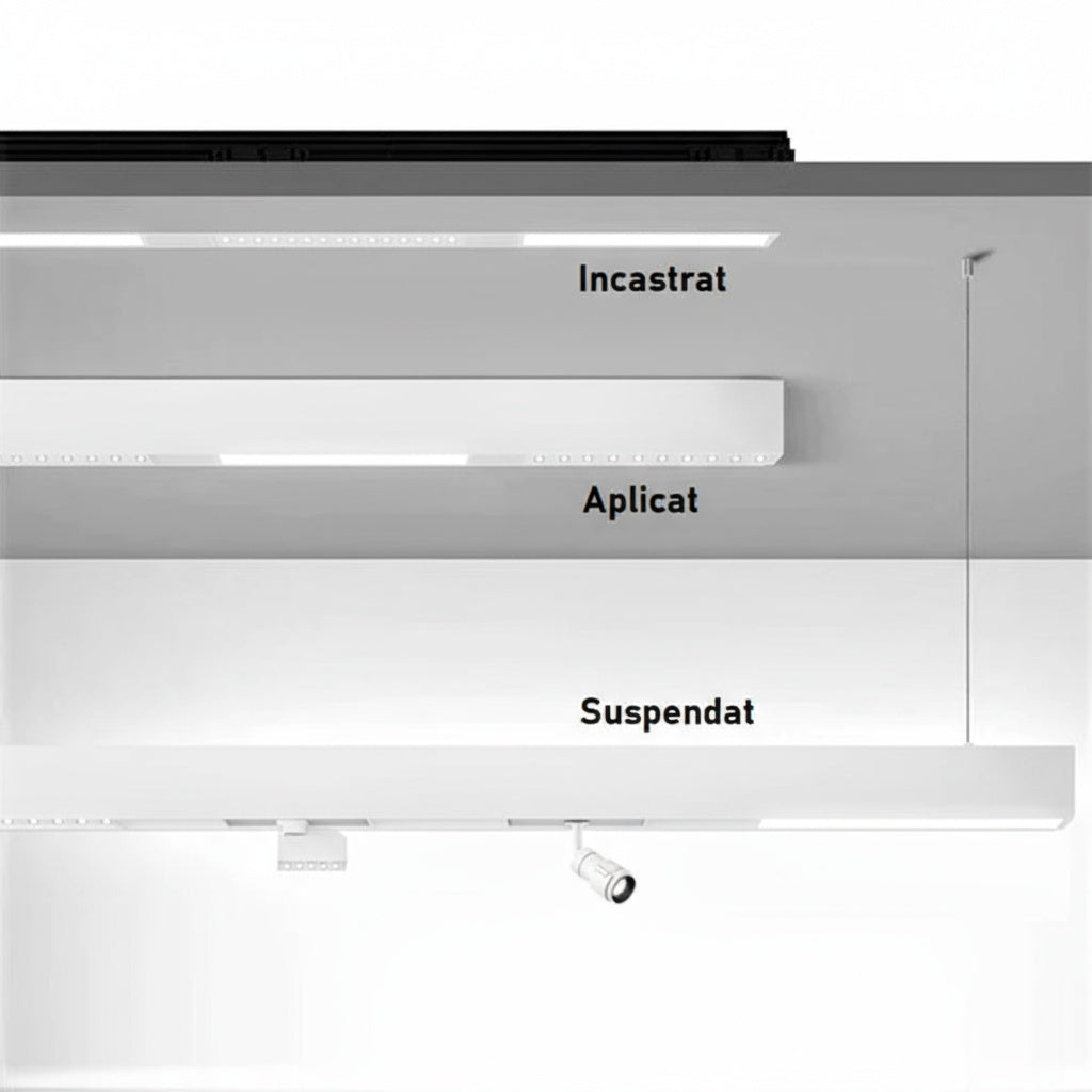 Spot LED 12W Magnetic Alb Pliabil