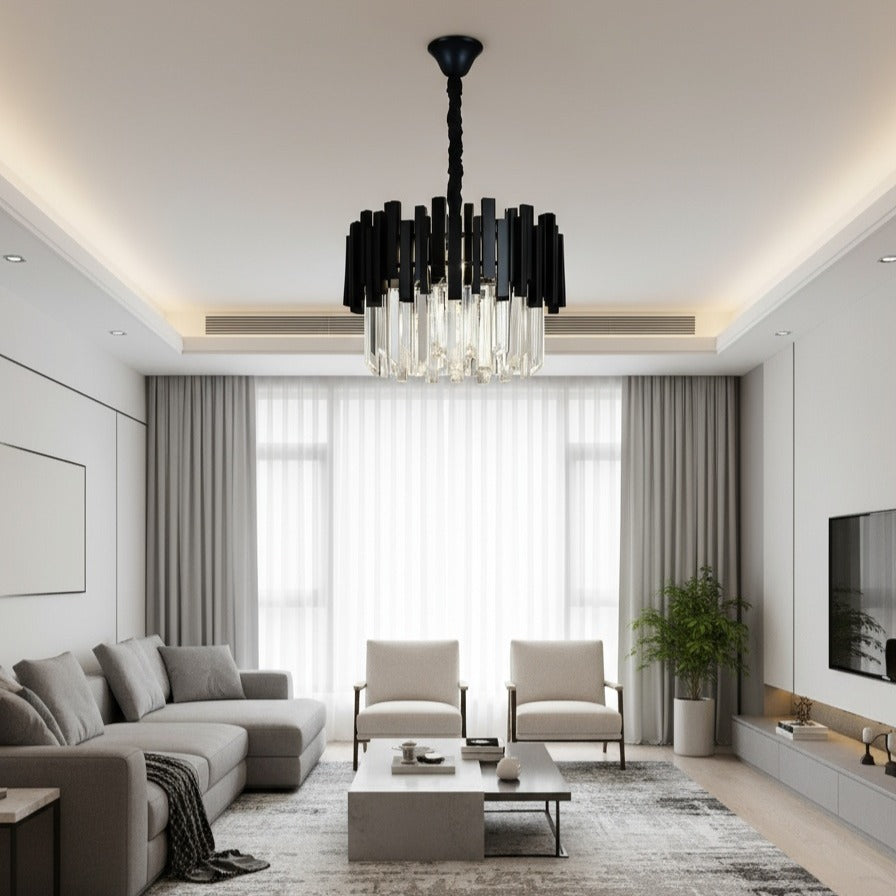 Candelabru Cristal BLACK WIDOW Ø40CM