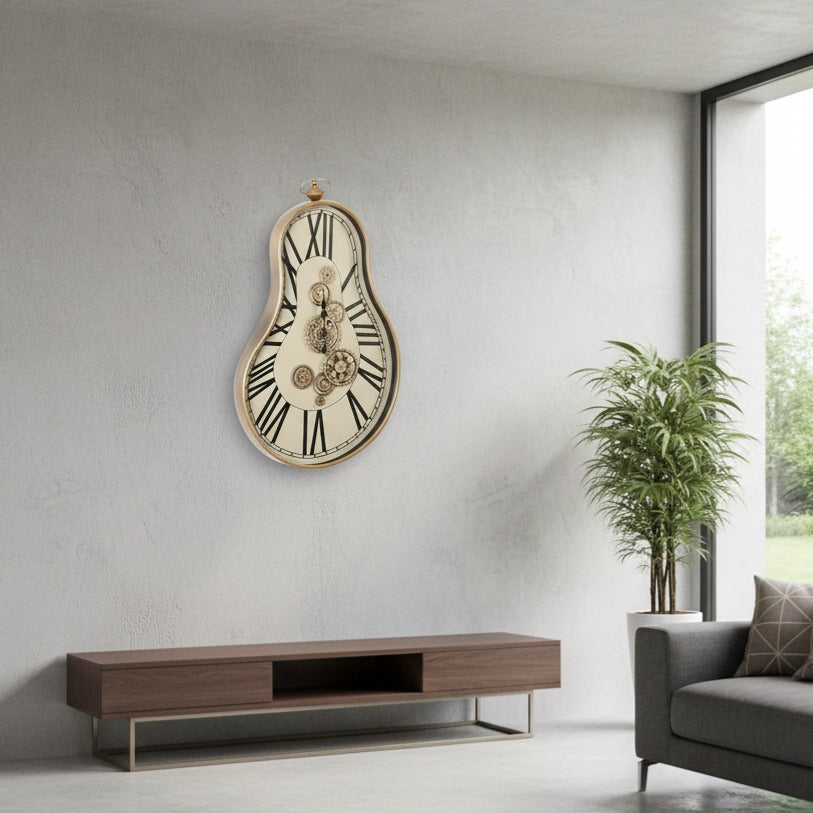 Ceas de Perete Decorativ Majestic Gear Clock 92x52CM