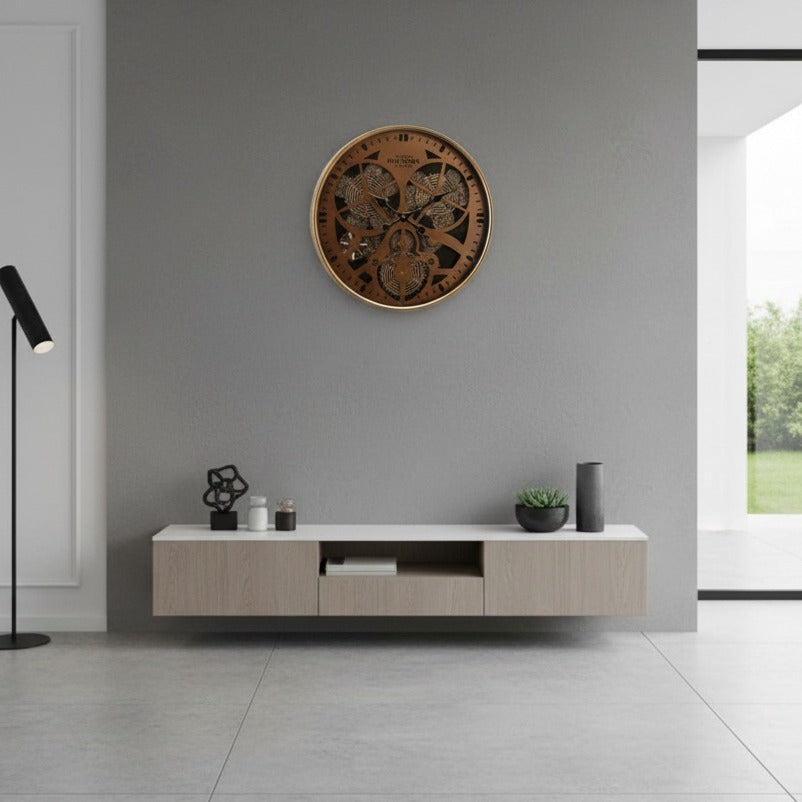 Ceas de Perete Decorativ Industrial Gear Master Ø60CM