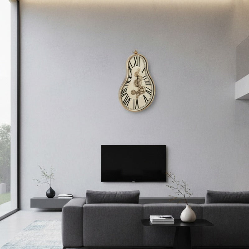 Ceas de Perete Decorativ Majestic Gear Clock 92x52CM