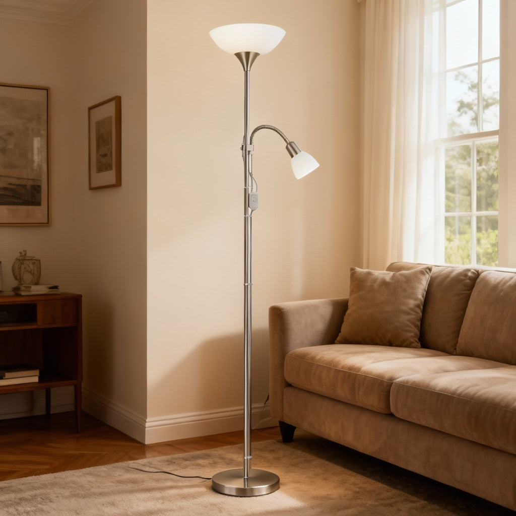 Lampadar UP 2 Silver 176.5CM Eglo