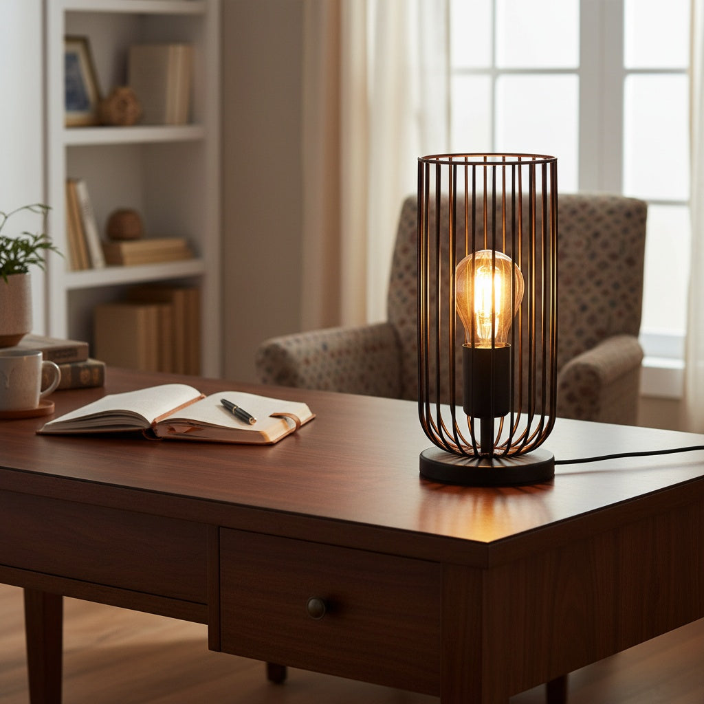 Veioza ROCCAMENA Black Eglo