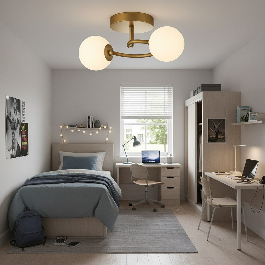 Lustra Abajur 2xE27 Gold Elegance