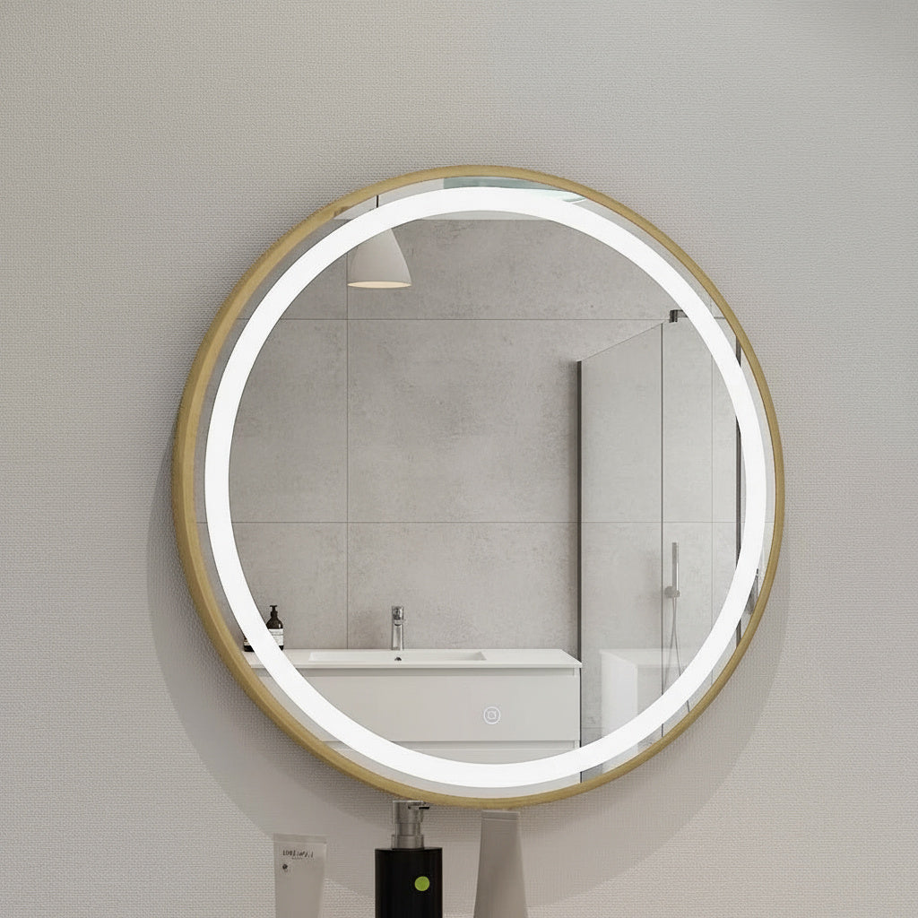 Oglinda LED Rotunda ⌀60cm Touch si 3 Lumini