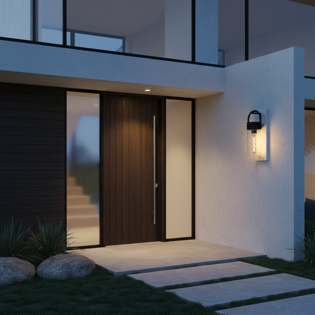 Aplica Exterior CARRARO Black & Grey 38CM Eglo