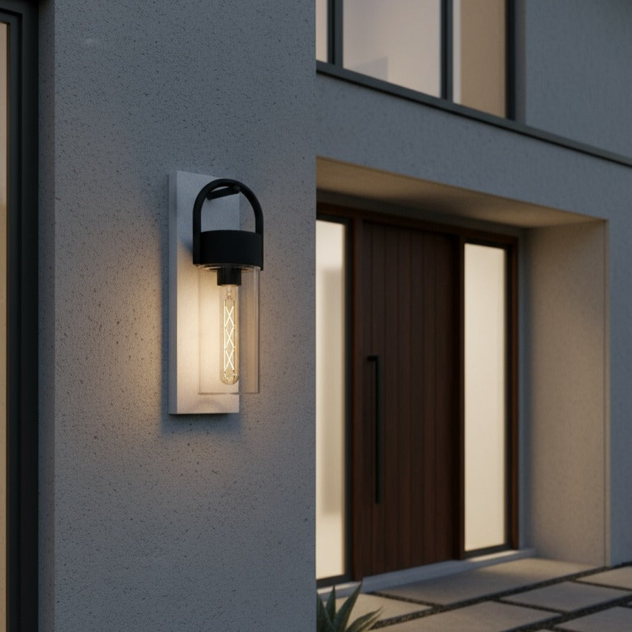 Aplica Exterior CARRARO Black & Grey 38CM Eglo