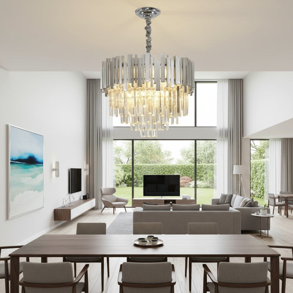 Candelabru Cristal Silver MAXI