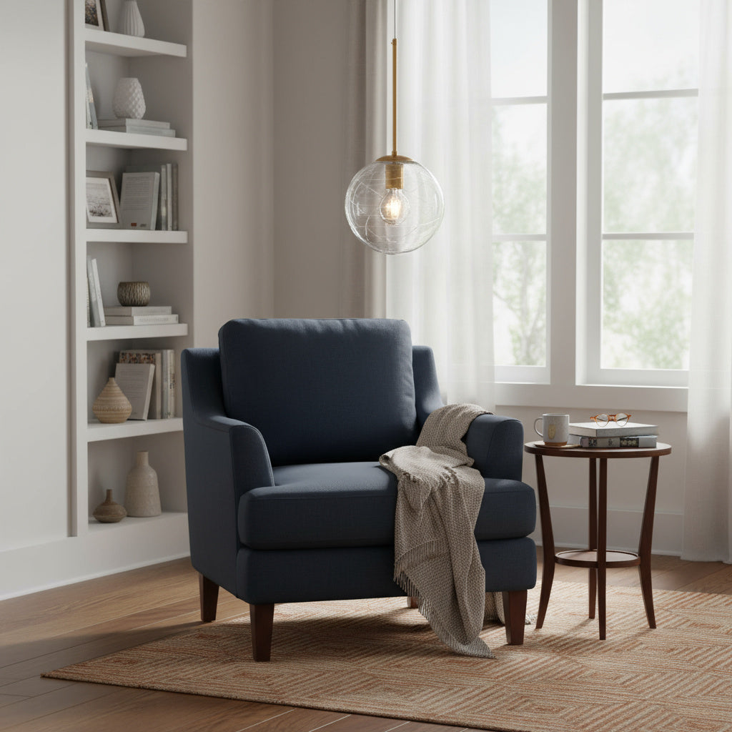 Pendul KENA Gold Abajur Transparent 1xE27