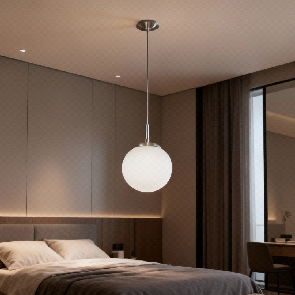 Pendul RONDO White & Silver 110x20CM