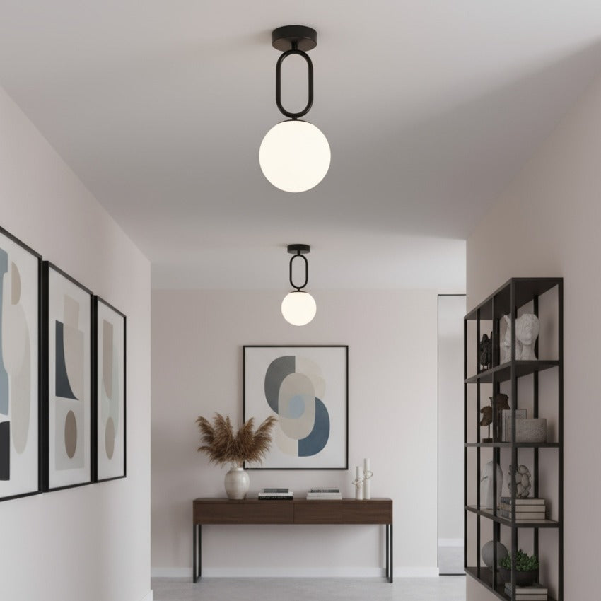 Lustra VIMO Black Abajur Mat 1xE27