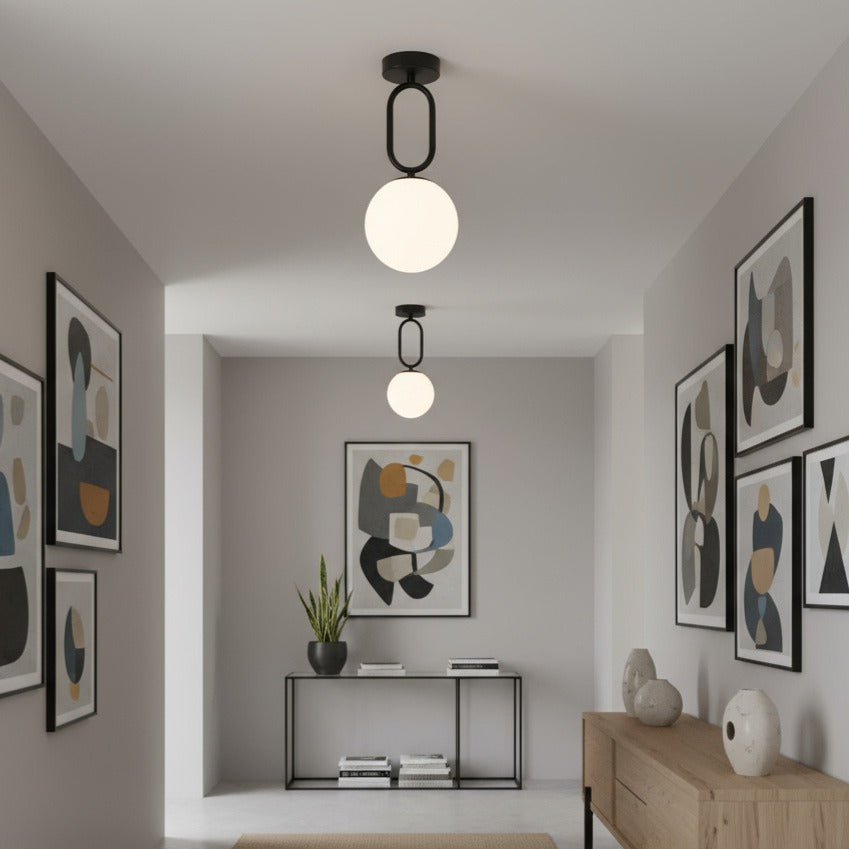 Lustra VIMO Black Abajur Mat 1xE27