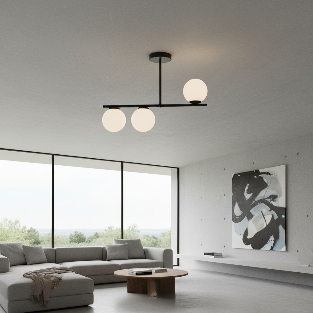 Lustra Mini VENERA Abajur MAT BLACK 3XE27