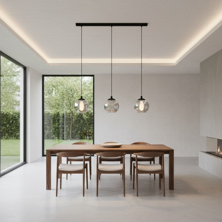 Lustra Suspendata ARISCANI 3xE27 Black 76.5CM