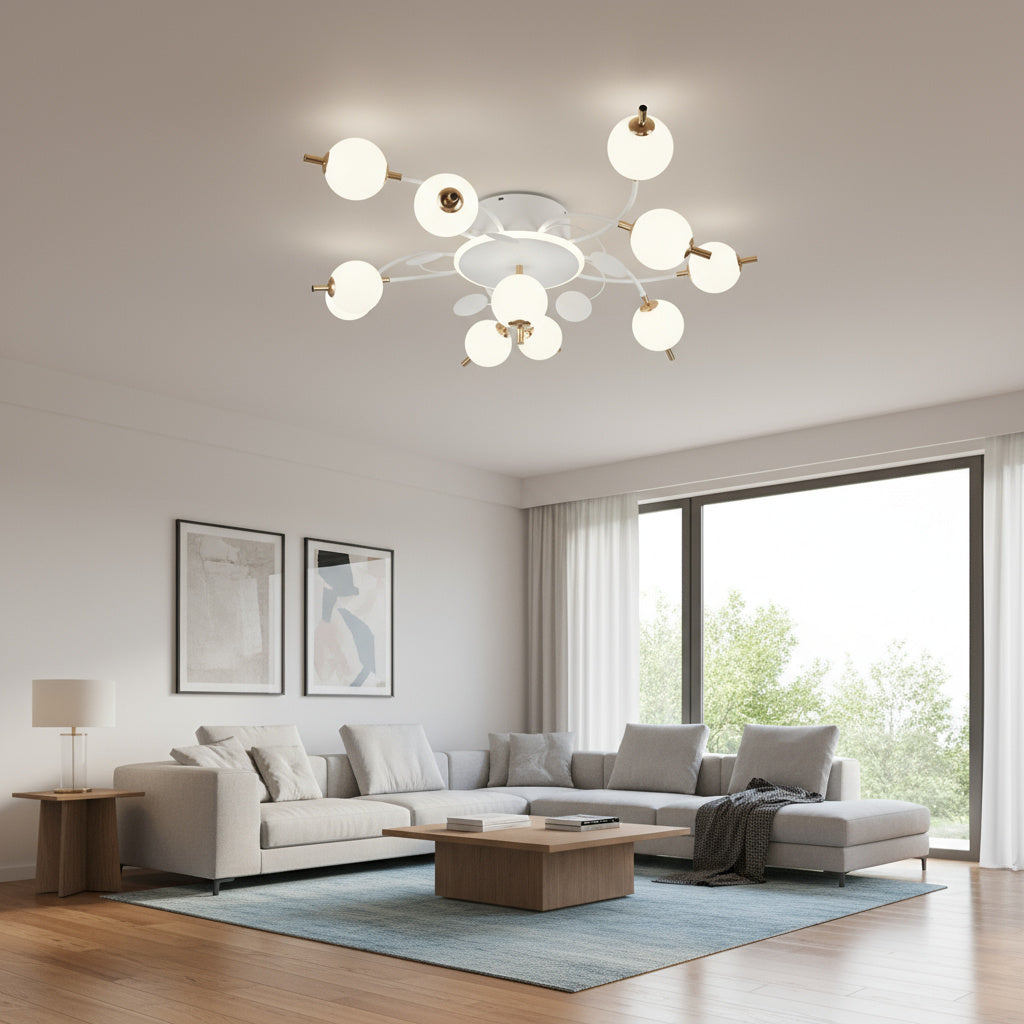 Lustra LED PROP 10+1 WHITE Echivalent 900W