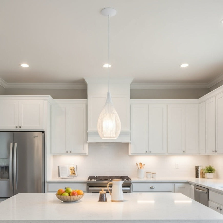 Pendul RAZONI White 1xE27 Eglo Ø19CM