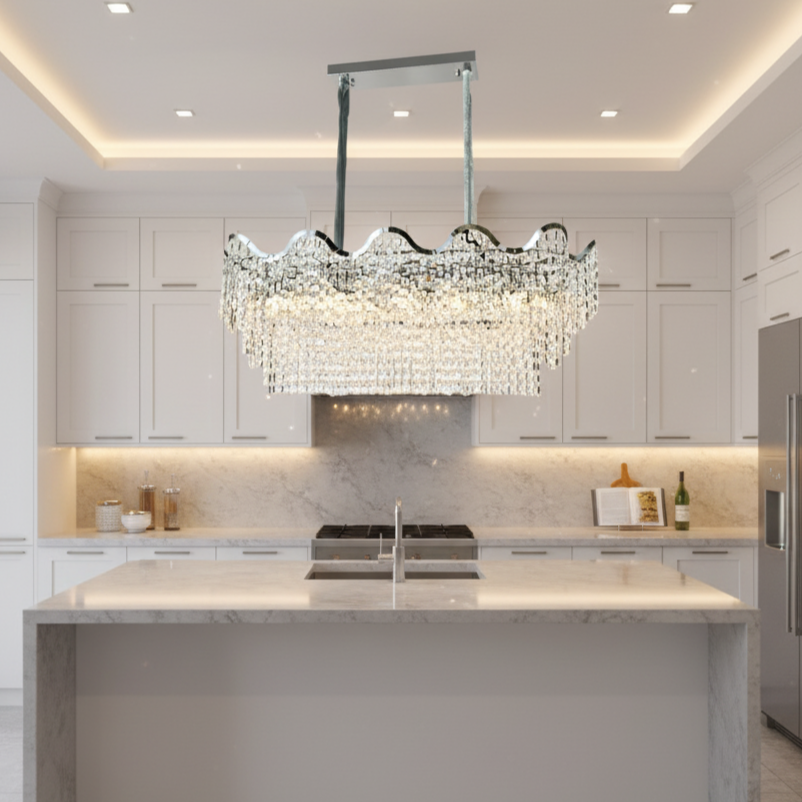 Candelabru Gigant VLORA Silver 110x42CM