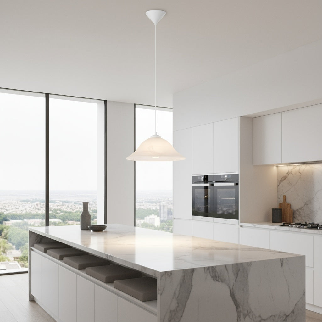 Pendul ALBANY White 1xE27 Eglo Ø35CM