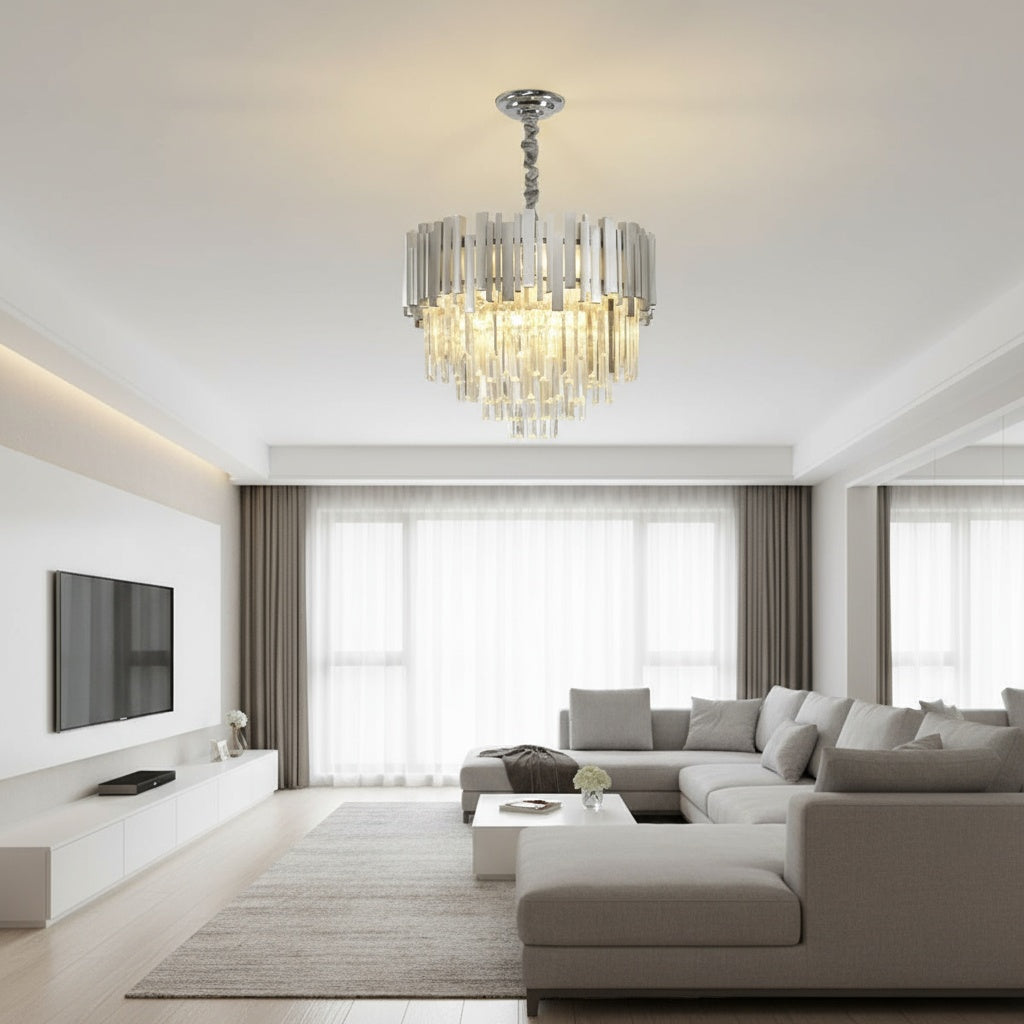 Candelabru Cristal Silver MAXI